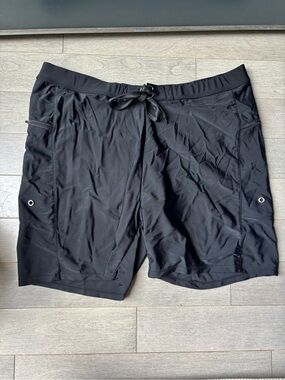 Men’s Ekouaer Black Board Shorts Swimming Swim Trunks Pool Summer Beach Water XL